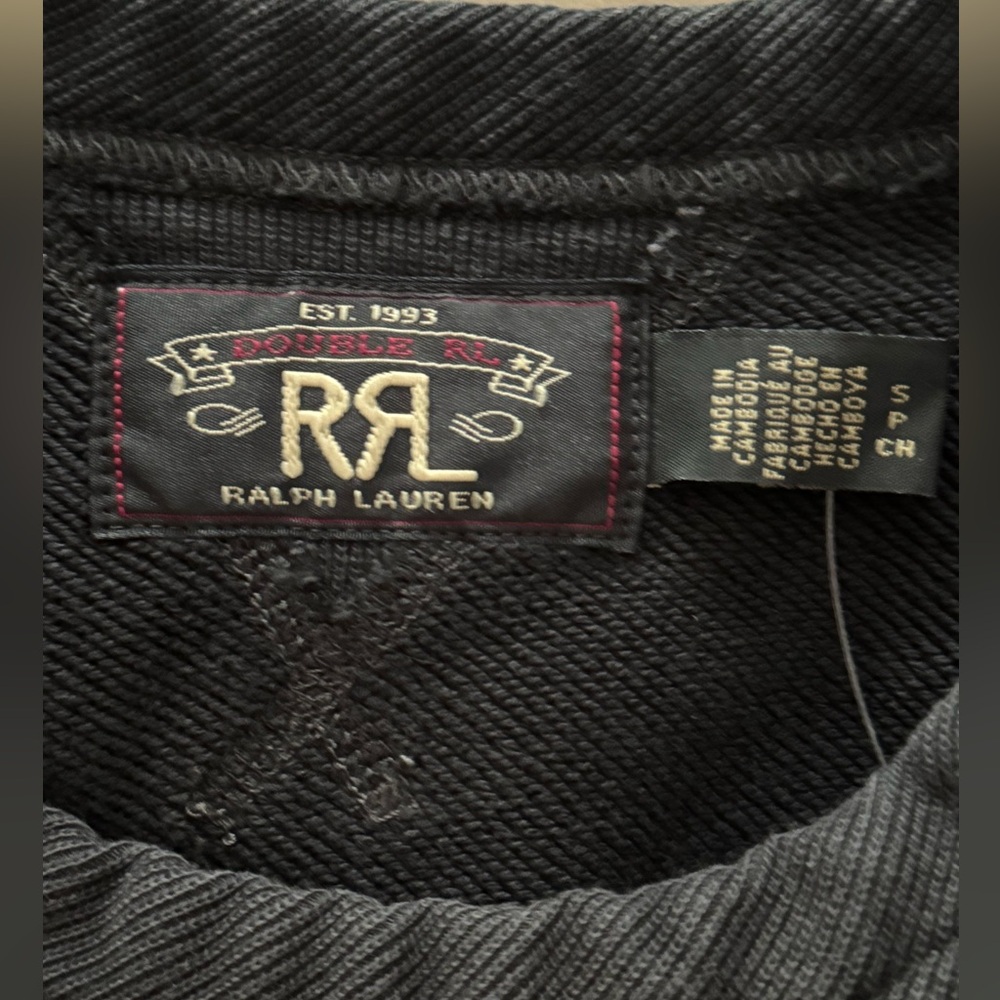 RRL RALPH LAUREN FRENCH TERRY SWEATSHIRT *New With Tags* - Picture 3 of 6